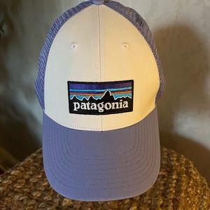 Patagonia Purple and White Trucker Hat